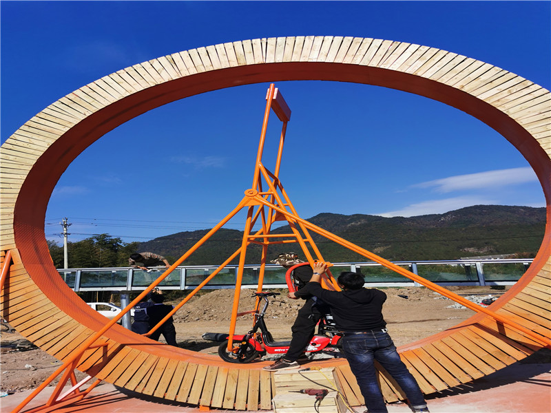 360°自行车项目施工案例