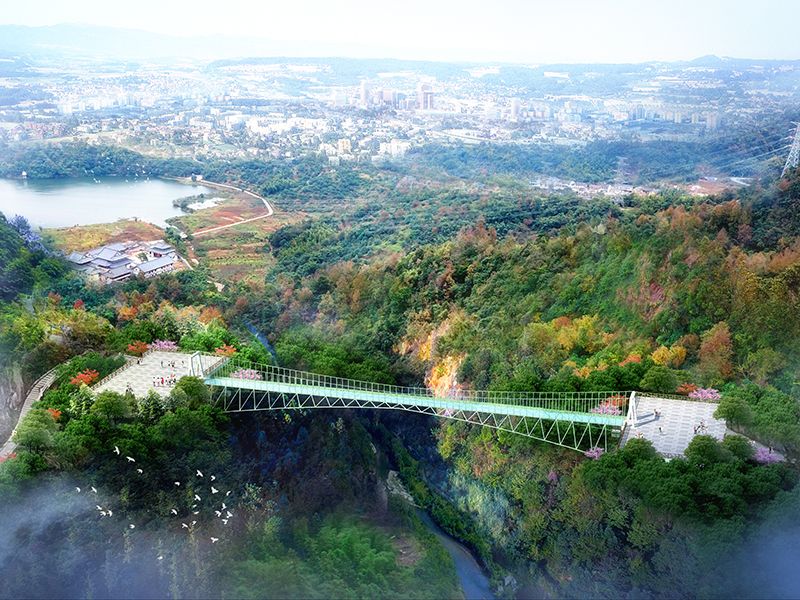 温州鸿景山庄桥项目施工案例